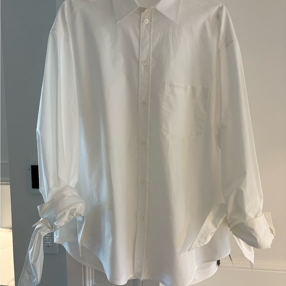 Balenciaga Knotted Cuff Blouse NWT - Picture 10 of 13